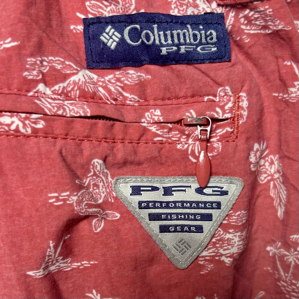 Columbia PFG Men's Super Backcast Water Shorts XL Tropical Coral Mermaid - Picture 6 of 12